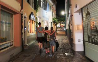 Freiburg bei Nacht Freiburg Naturfreundejugend NRW